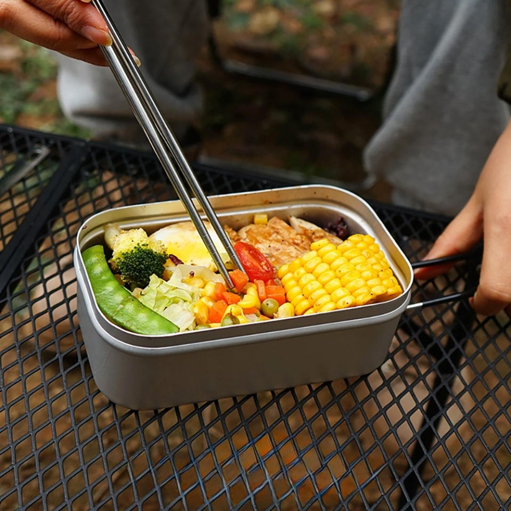 Camping Cooking Kitchen - Ultralicht serviesgoed Kampeerkookgerei Lunchbox Kookpotten Picknickaccessoires