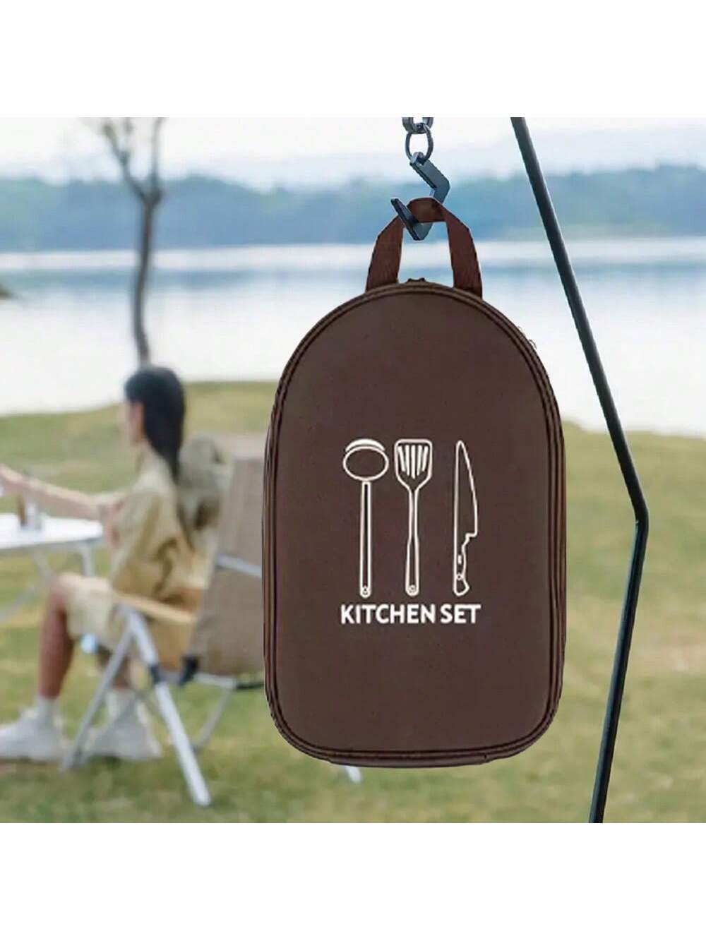 Camping Cooking Utensil Bag - Outdoor Camping Kookgerei Opbergtas Kookgerei Organisator