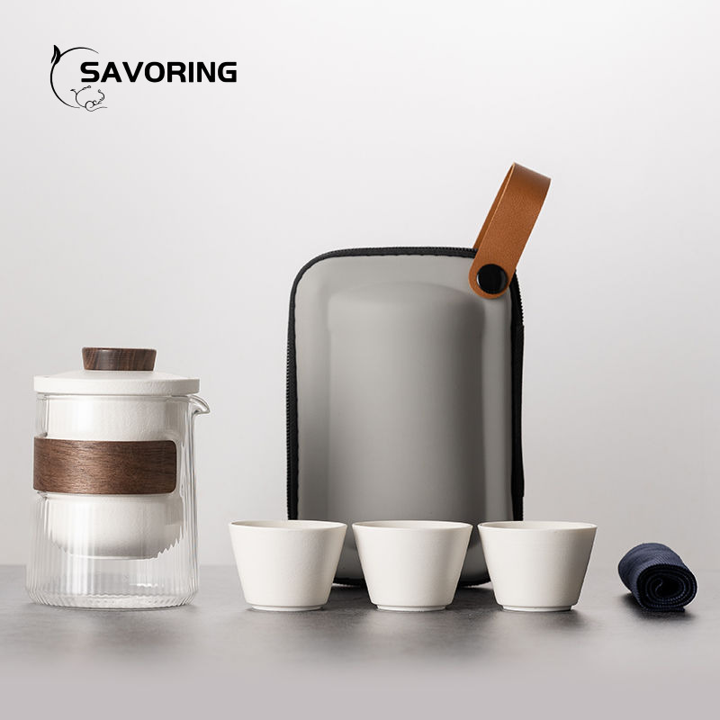 Camping Cooking Utilities - Eenvoudige Chinese Keramische Theeservies 1 Pot