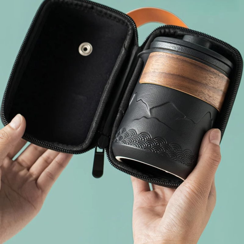Camping Cooking Utilities - Draagbaar reistheeservies Eén pot Eén kopje