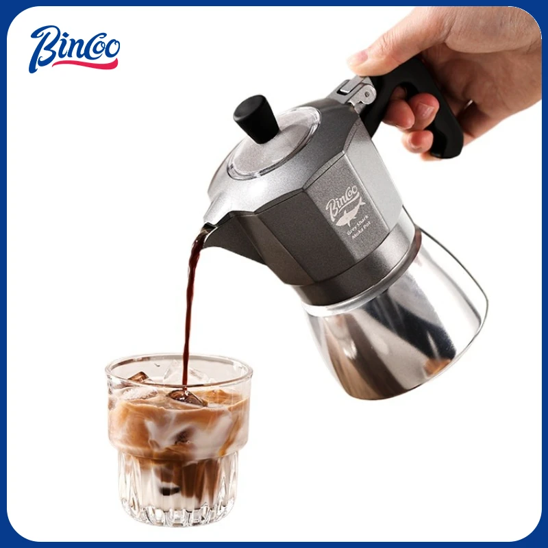 Camping Cooking Utilities - Bincoo 2-kops dubbele klep Moka pot