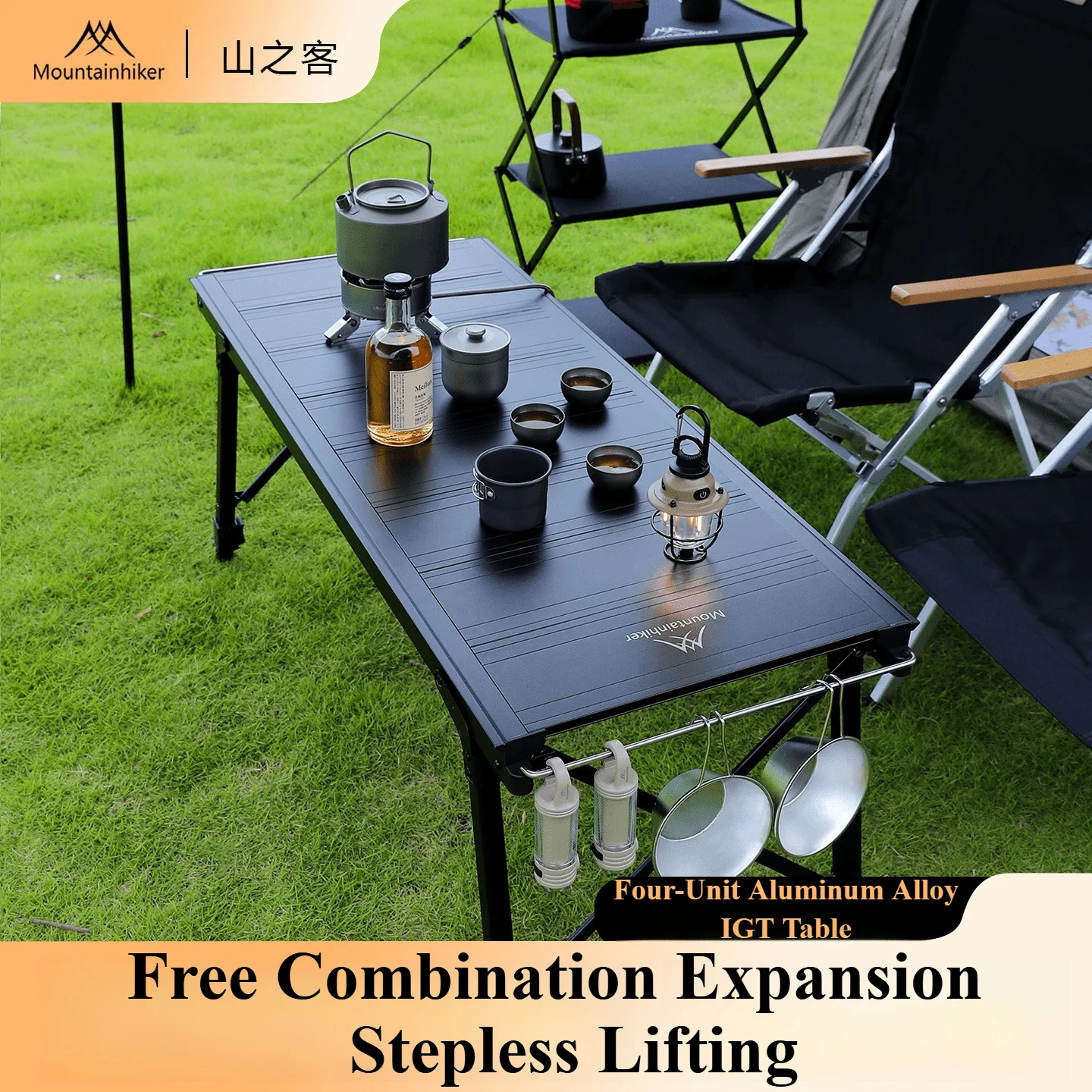 Camping Cooking Meat - Mountainhiker Camping Opvouwbare Lift Verwijderbare Multi