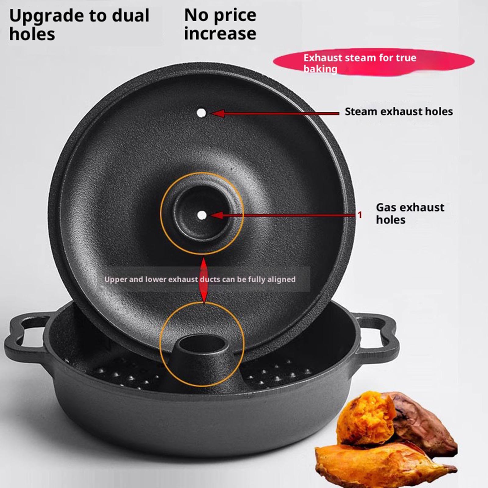 Camping Cooking Ovens - Gietijzeren ketel voor koken, zwaar uitgevoerd,