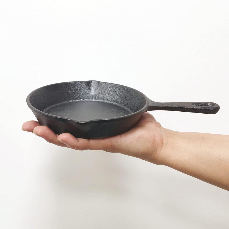 Camping Cooking Ovens - 6 inch gietijzeren koekenpan, braadpan met