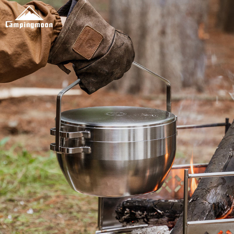 Camping Cooking Ovens - Multifunctionele campingpot - 304 robuuste roestvrijstalen