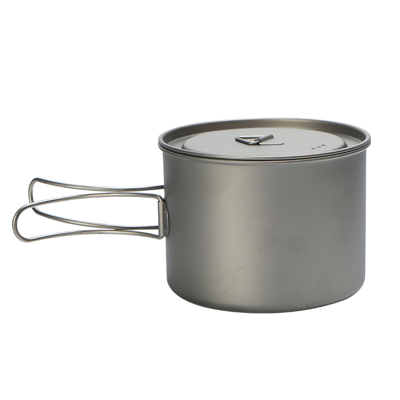 Camping Cooking Pot - Buiten Picknick Titanium Kookpot 750Ml 900Ml