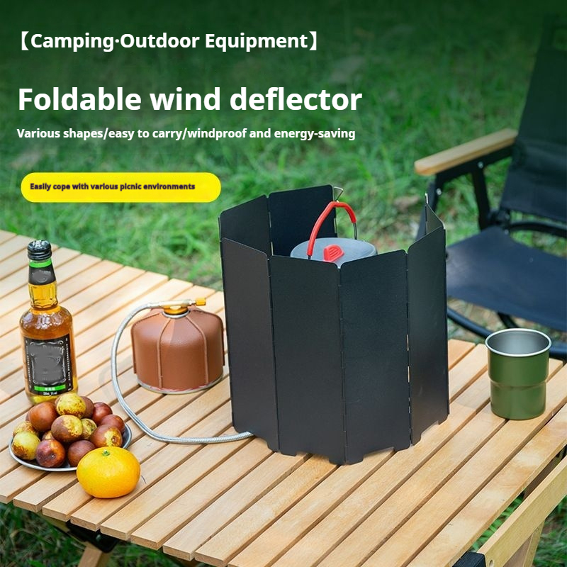 Camping Cooking Windscreen - 10 Platen Gasfornuis Windscherm Outdoor Camping