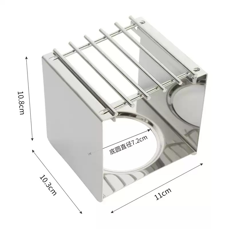 Camping Cooking Utilities - Roestvrijstalen vierkante koffiebranderstandaard, stabiele potsteun voor