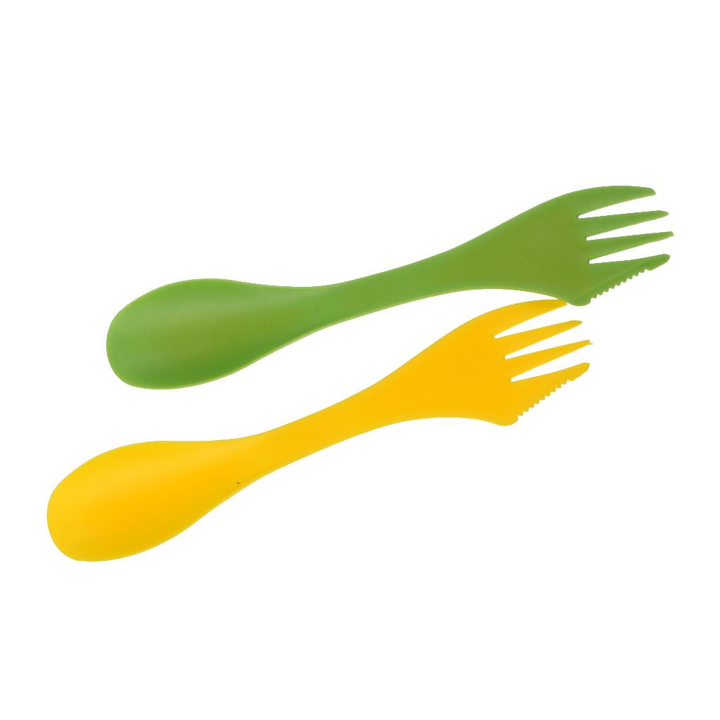 Camp Spork Set - Multifunctionele campingvork en -lepel bestekset BPA-vrij,