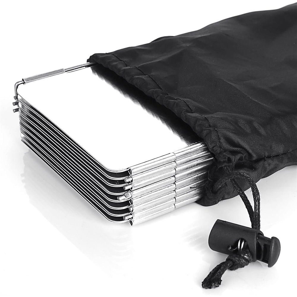 Camping Cooking Windscreen - Lichtgewicht opvouwbare campingkachel windbescherming 9/10/8 platen