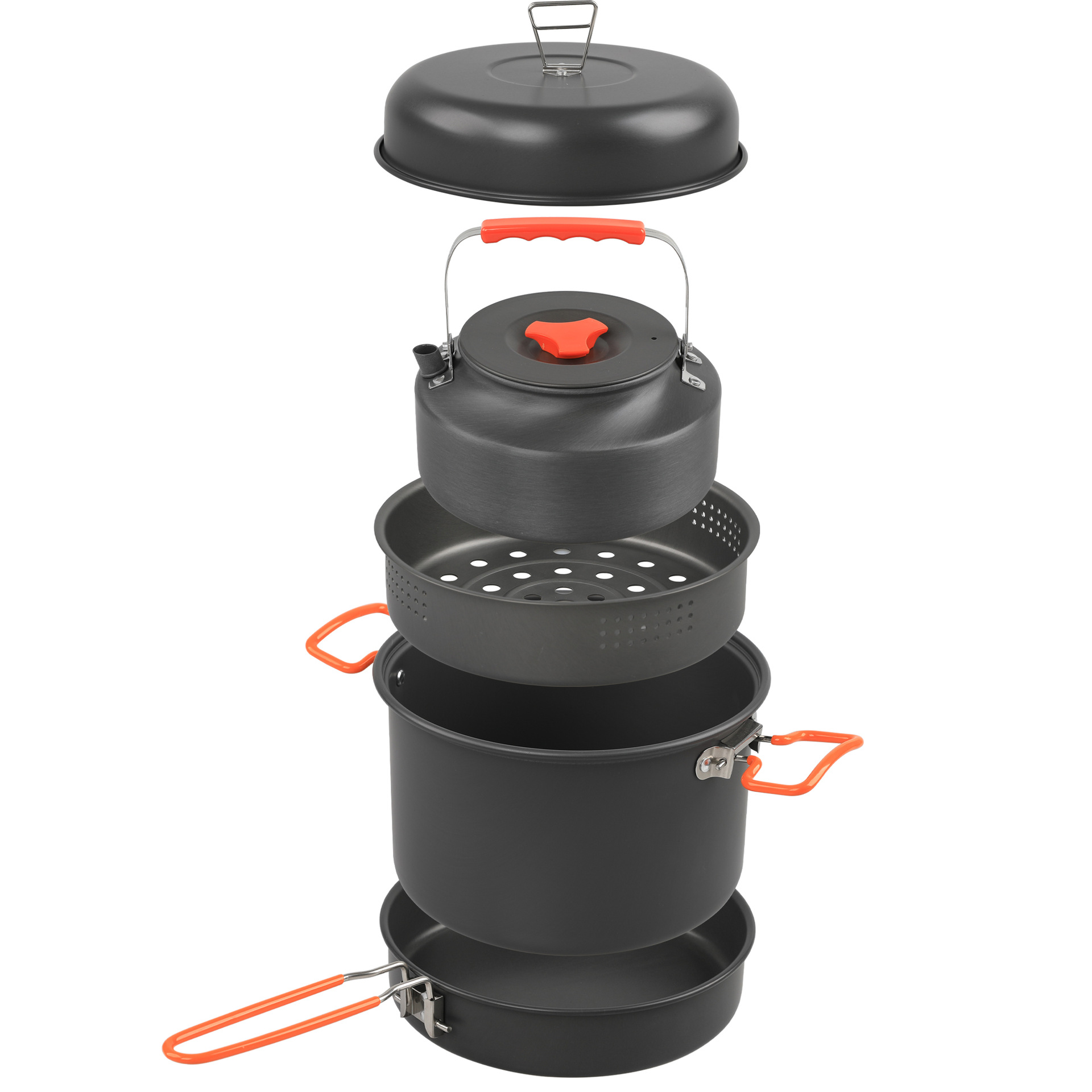 Camping Cooking Set With Kettle - Buiten Kookgerei Set Camping Kookpot Ketel