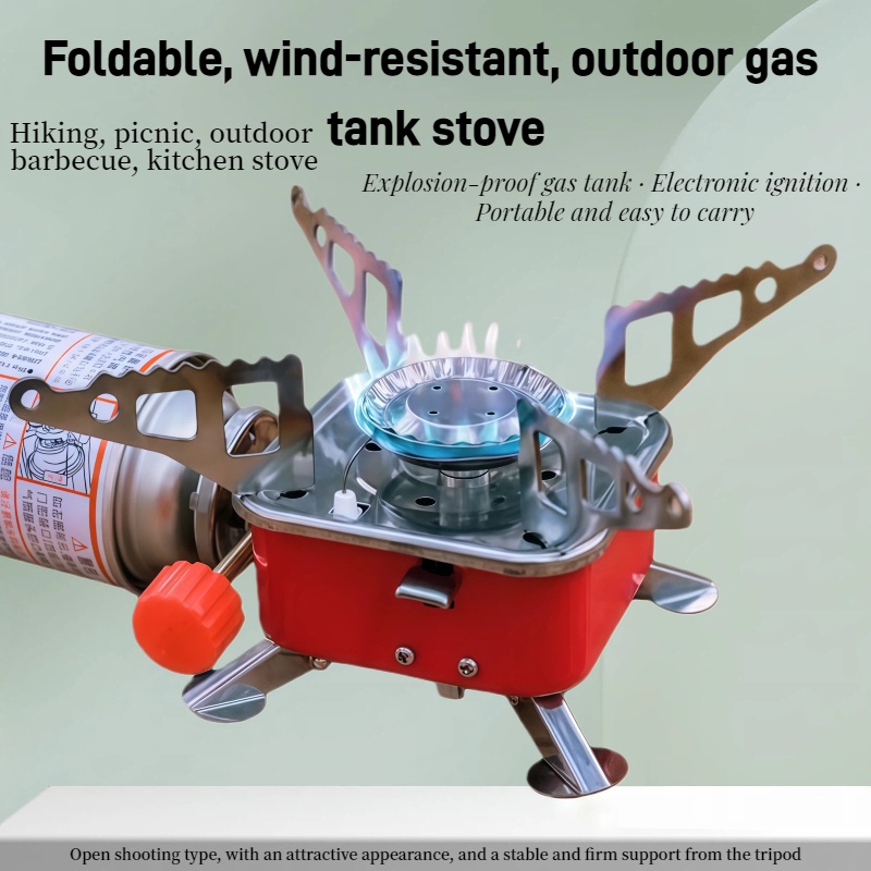 Camping Cooking Ovens - Outdoor Mini Vierkante Kachel Camping Kookgerei