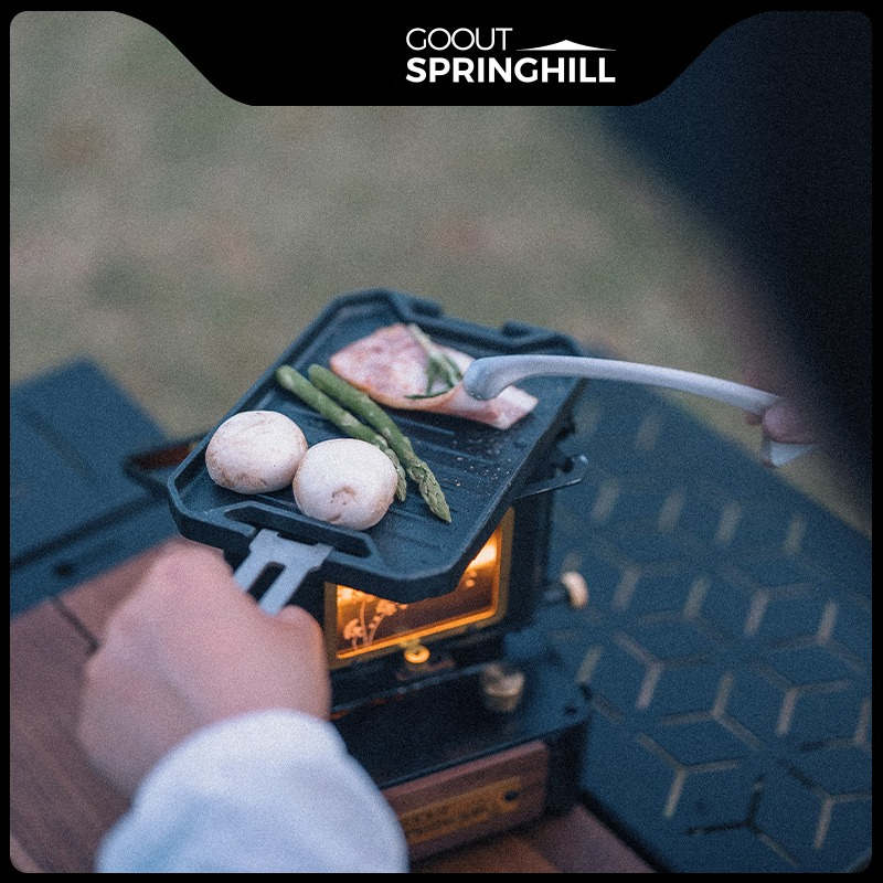 Camping Cooking Meat - COOUT SPRINGHILL Outdoor Mini Grillpan Lichtgewicht