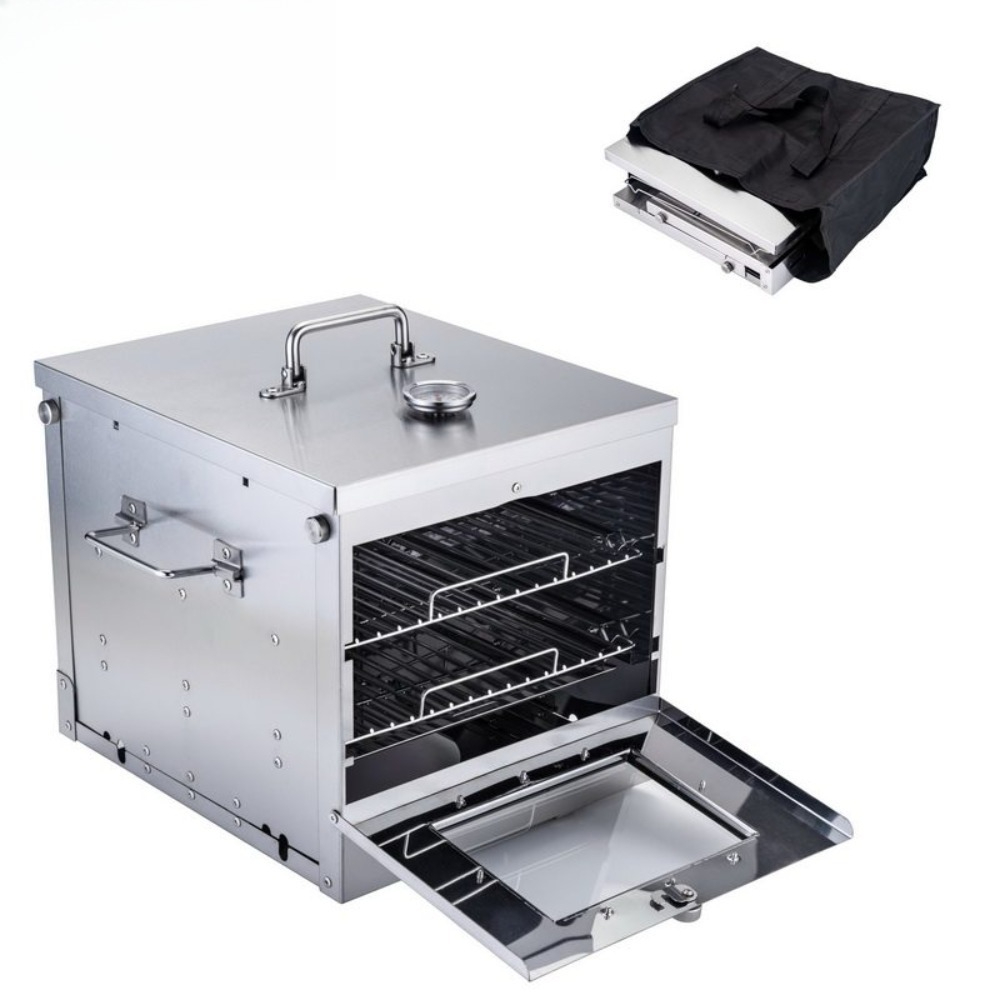 Camping Cooking Ovens - Buitenkampeerfornuis, kooktoestel van roestvrij staal, volledig