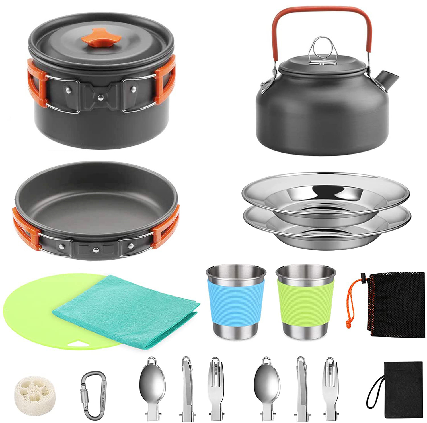 Outdoor Camping kookset met wa - Camping Cooking Set With Kettle recensie en prijs