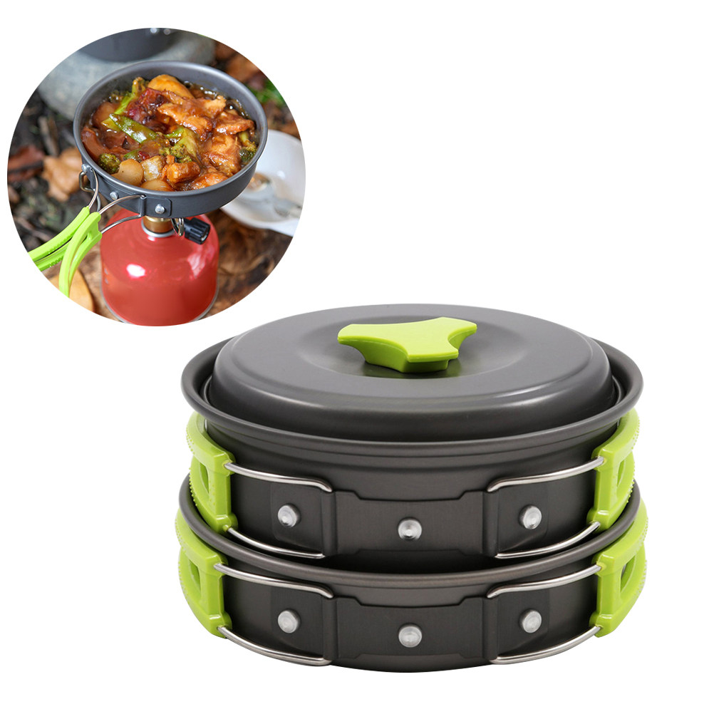 10-delige lichtgewicht camping - Camping Lightweight Cooking Pot recensie en prijs