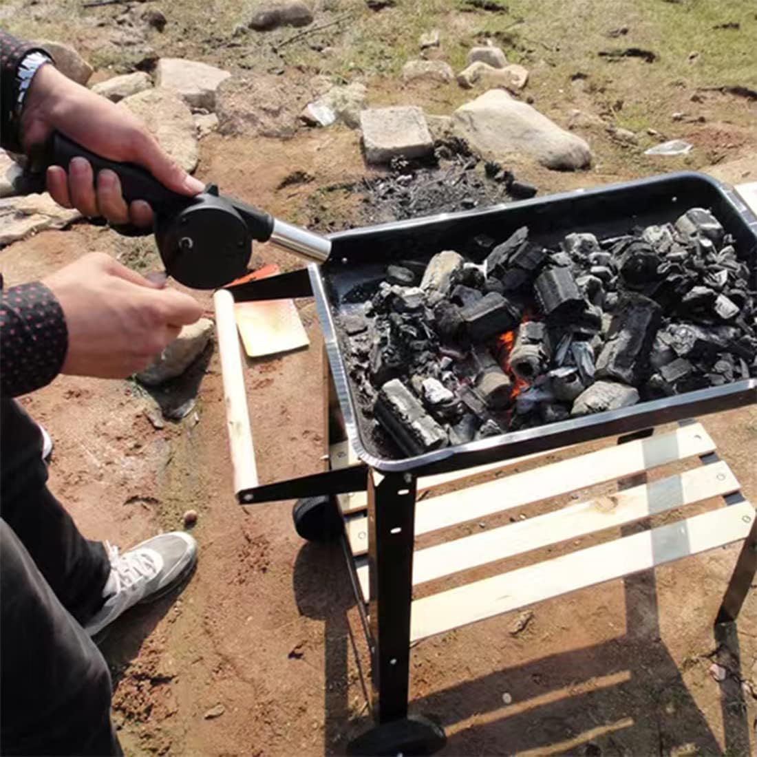 Buiten koken Barbecue Blower D - Camping Cooking Trangia recensie en prijs