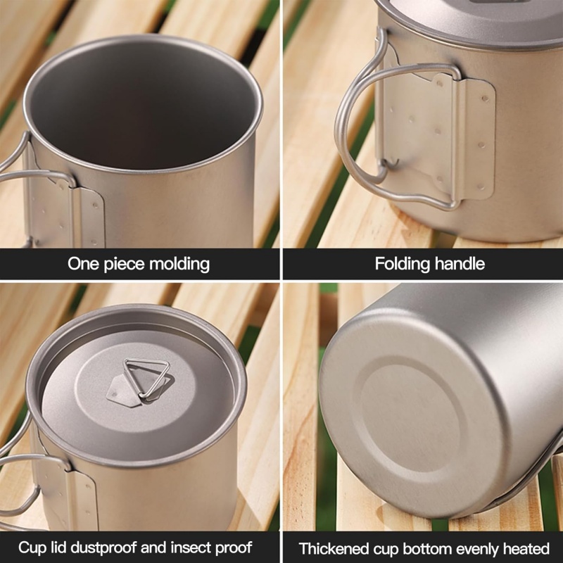 Titanium kampeermok met inklap - Camping Cooking Utensil Bag recensie en prijs