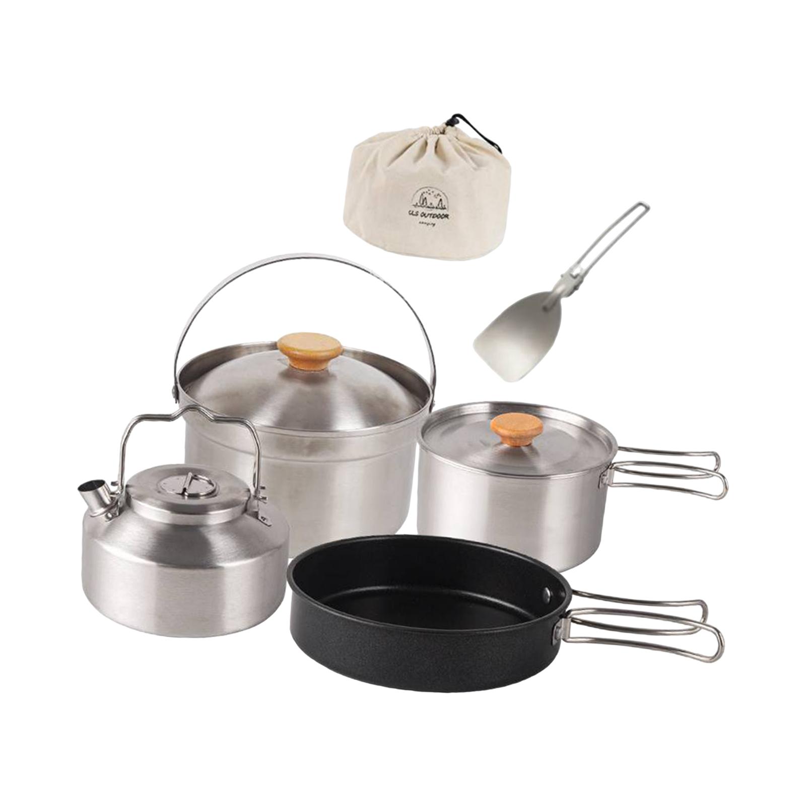 Campingkookgerei Kookuitrustin - Camping Cooking Set With Kettle recensie en prijs