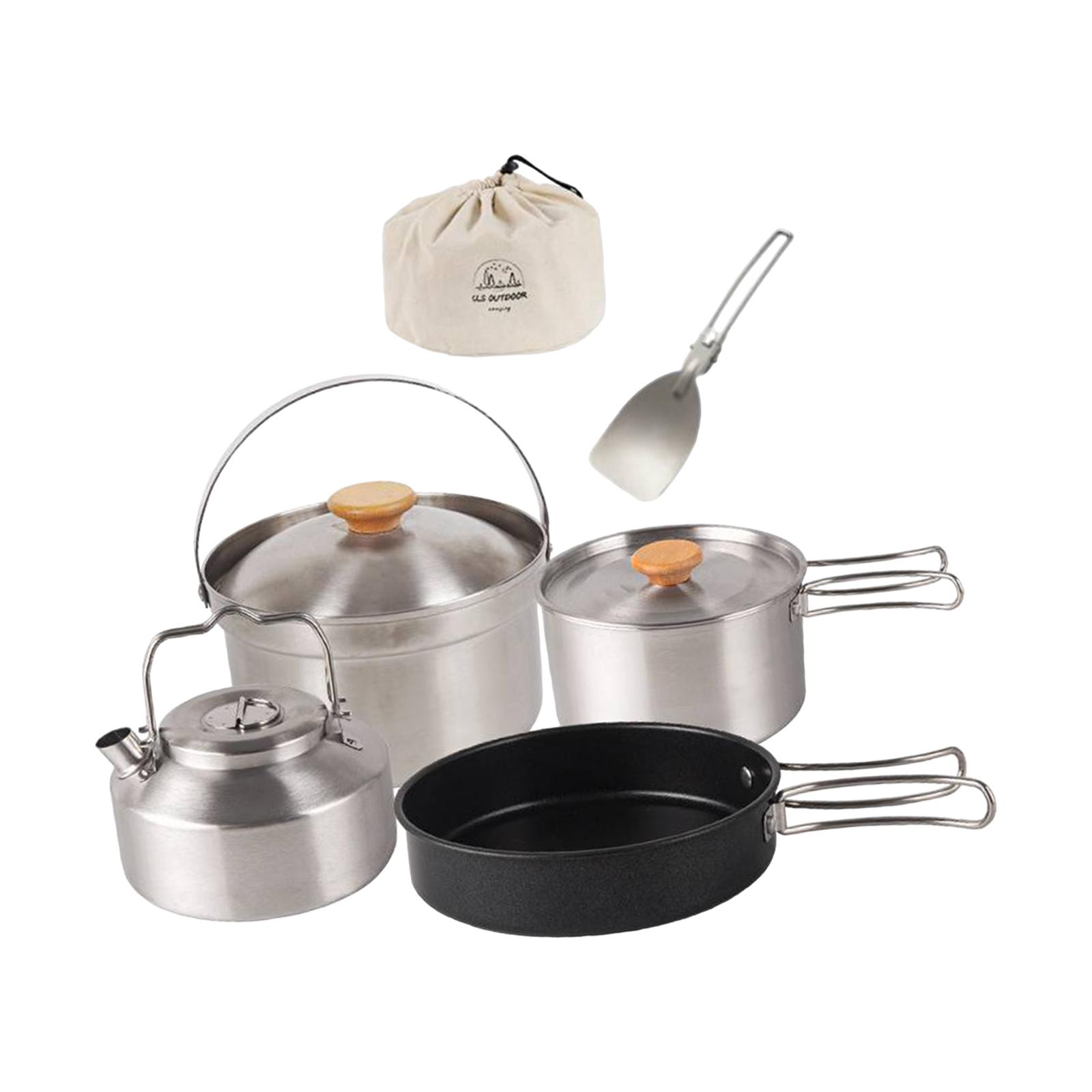 Campingkookgerei Kookuitrustin - Camping Cooking Set With Kettle recensie en prijs