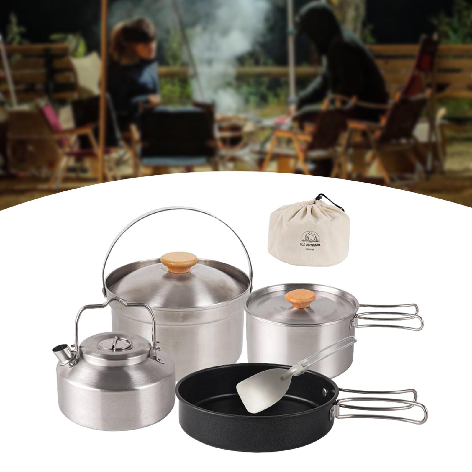 Campingkookgerei Kookuitrustin - Camping Cooking Set With Kettle recensie en prijs
