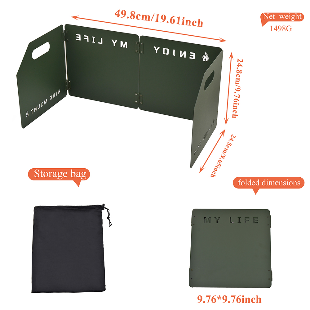 4-delige opvouwbare gasfornuis - Camping Cooking Windscreen recensie en prijs