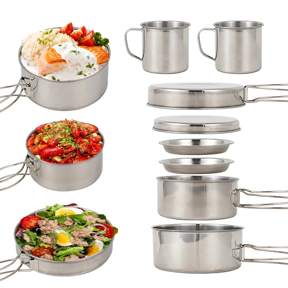8 stks/set Camping Kookgerei M - Camping Cooking Utensil Bag recensie en prijs