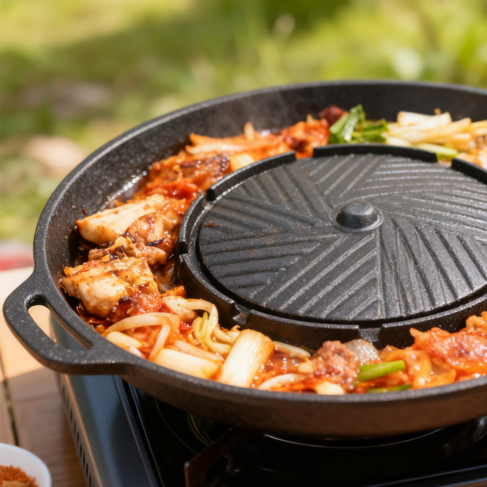 KOSUN Koreaanse BBQ-grillpan 2 - Camping Cooking Meat recensie en prijs