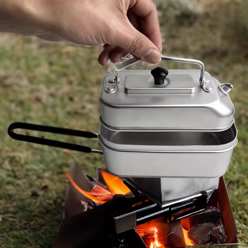 Ultralichte Draagbare Picknick - Camping Cooking Set With Kettle recensie en prijs