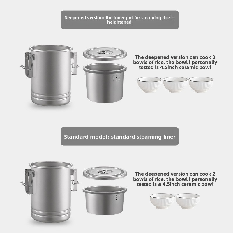 Multifunctionele campingrijstk - Camping Cooking Pot recensie en prijs