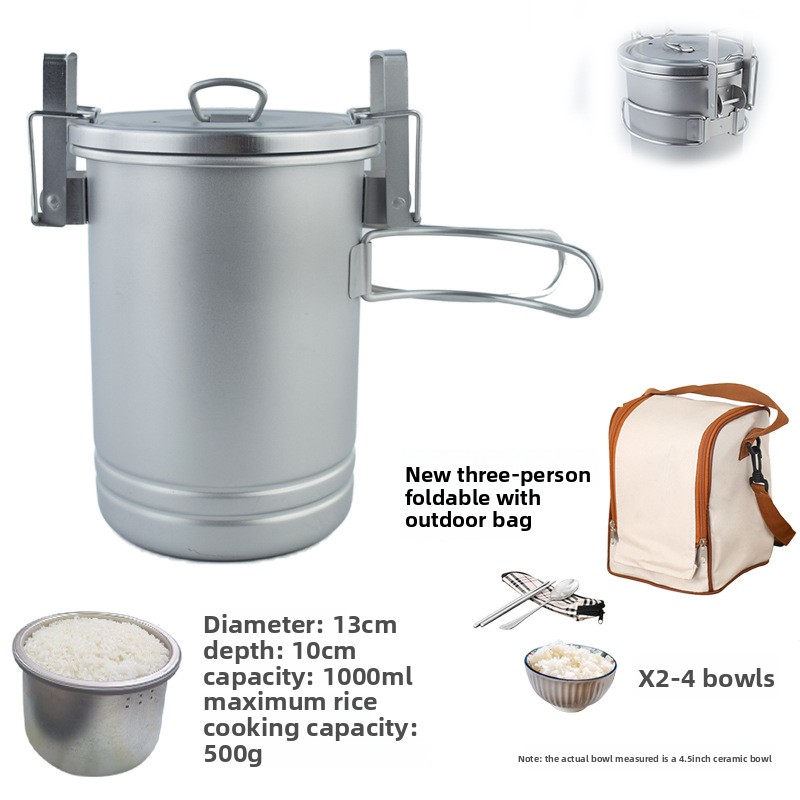 Multifunctionele campingrijstk - Camping Cooking Pot recensie en prijs