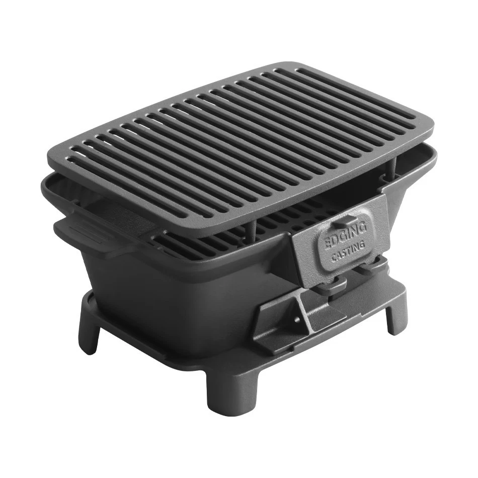 Ongecoate barbecue-houtskoolka - Camping Cooking Ovens recensie en prijs