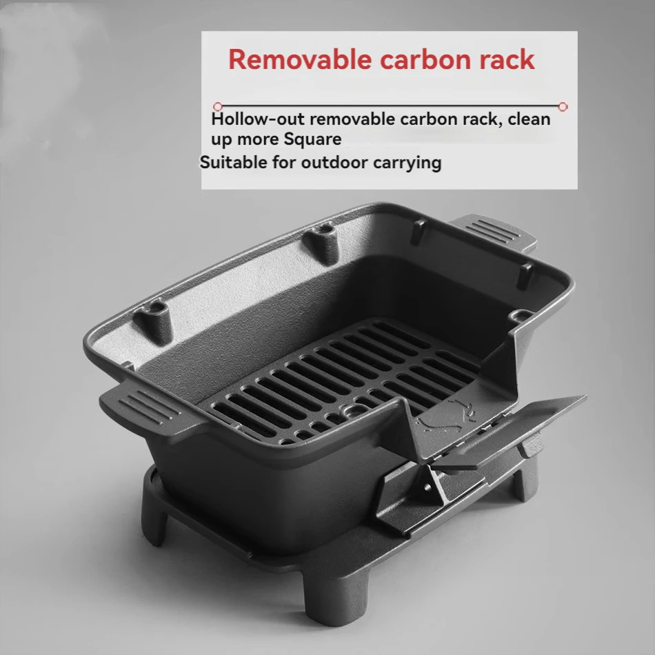Ongecoate barbecue-houtskoolka - Camping Cooking Ovens recensie en prijs