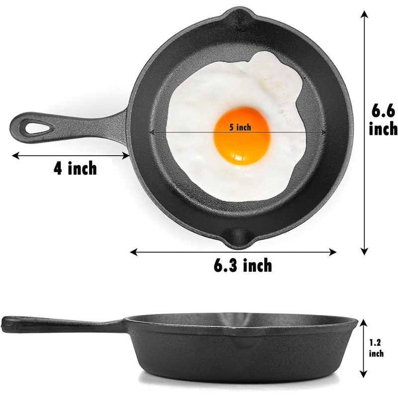 6 inch gietijzeren koekenpan,  - Camping Cooking Ovens recensie en prijs