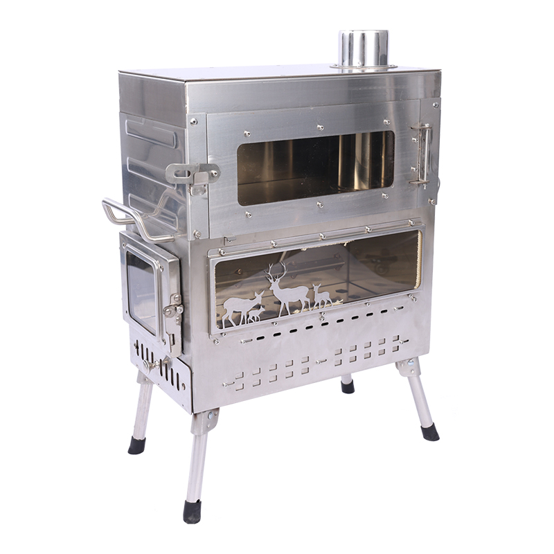 Premium roestvrijstalen houtge - Camping Cooking Ovens recensie en prijs