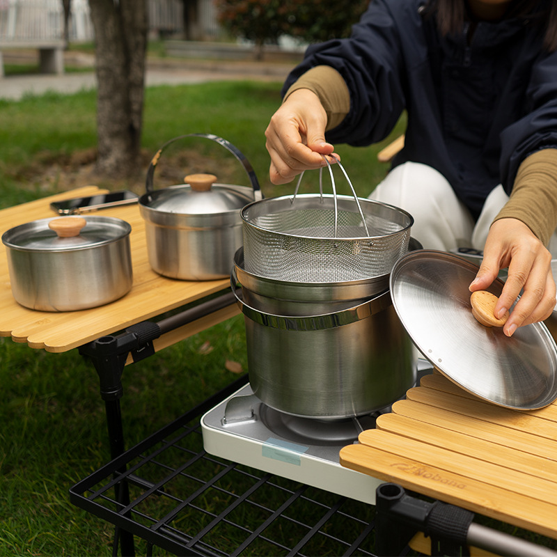 NOBANA Nieuwste Outdoor Rvs Po - Camping Cooking Utensil Bag recensie en prijs
