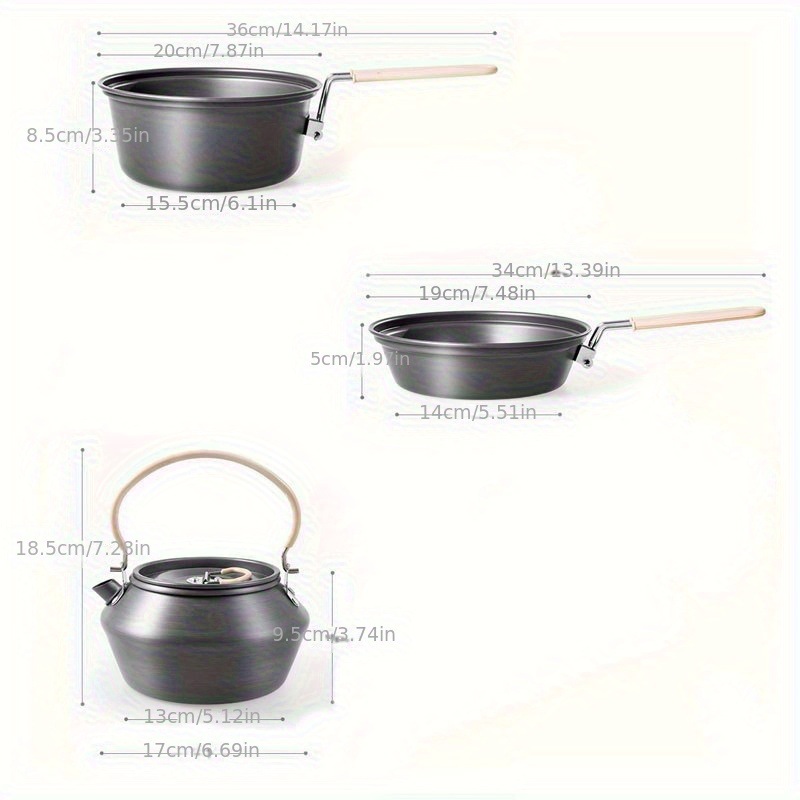 Outdoor theepotset Pot Camping - Camping Cooking Set With Kettle recensie en prijs