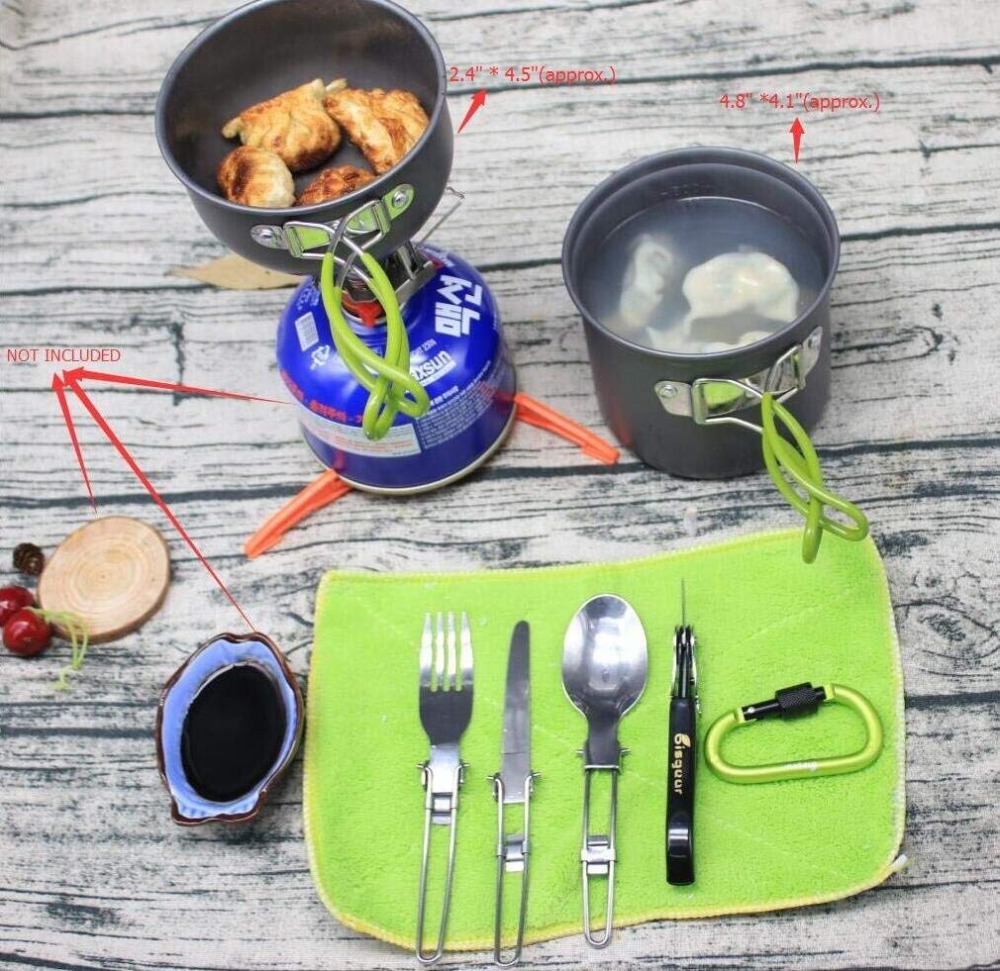 12-17Pcs Camping Kookgerei Kac - Camp Spork Set recensie en prijs