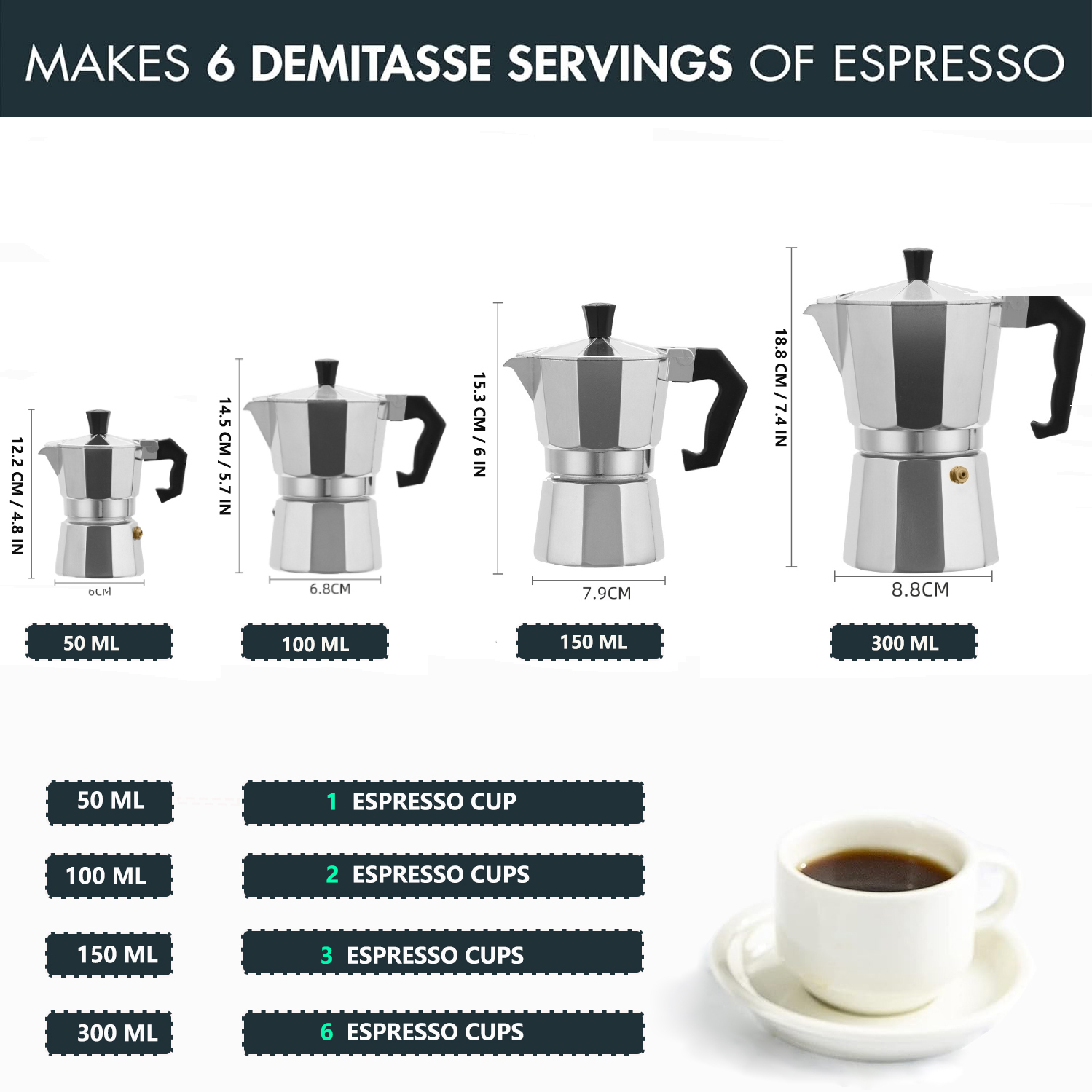 Klassieke aluminium moka pot 5 - Camping Cooking Utilities recensie en prijs