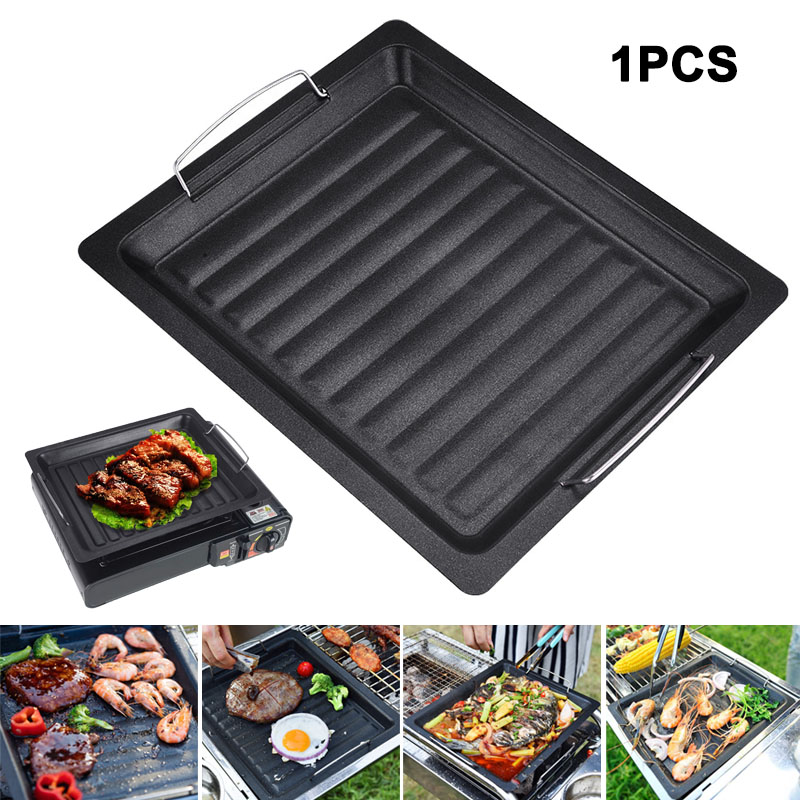 Buiten dikke vierkante grillpa - Camping Cooking Meat recensie en prijs