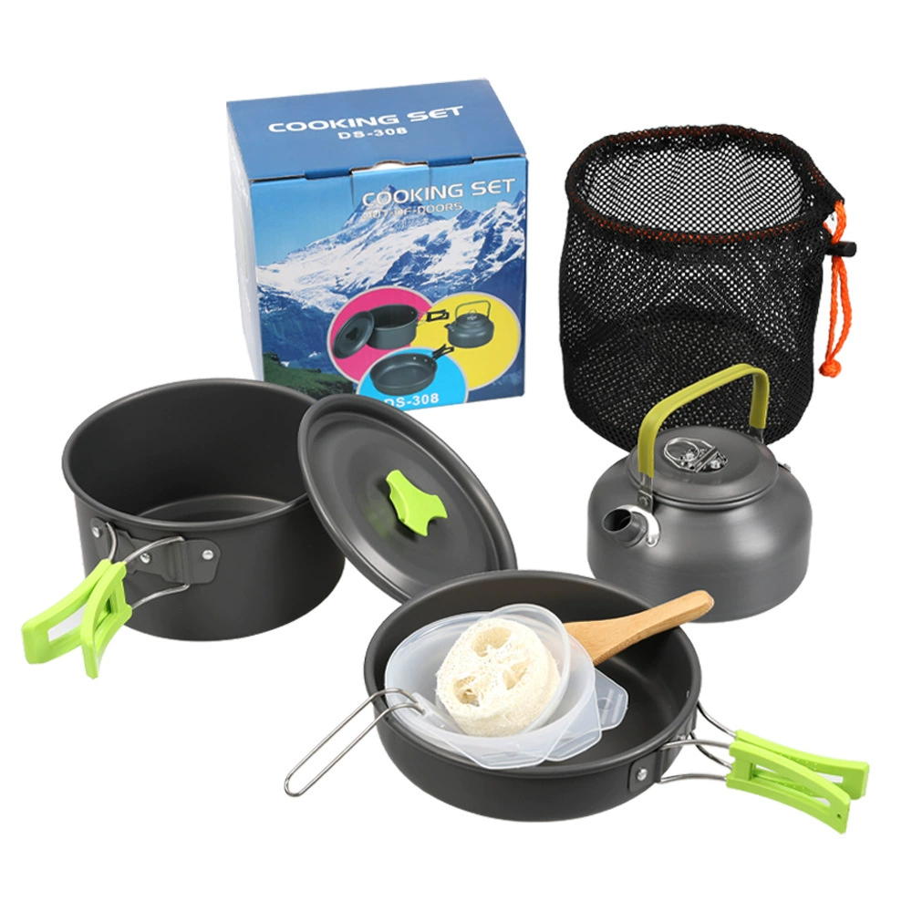Camping kookset, pannen, ketel - Camping Cooking Set Ds 308 recensie en prijs