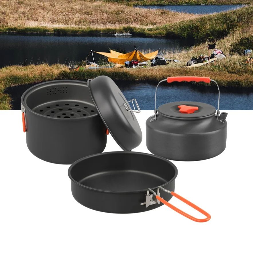 Buiten Kookgerei Set Camping K - Camping Cooking Set With Kettle recensie en prijs