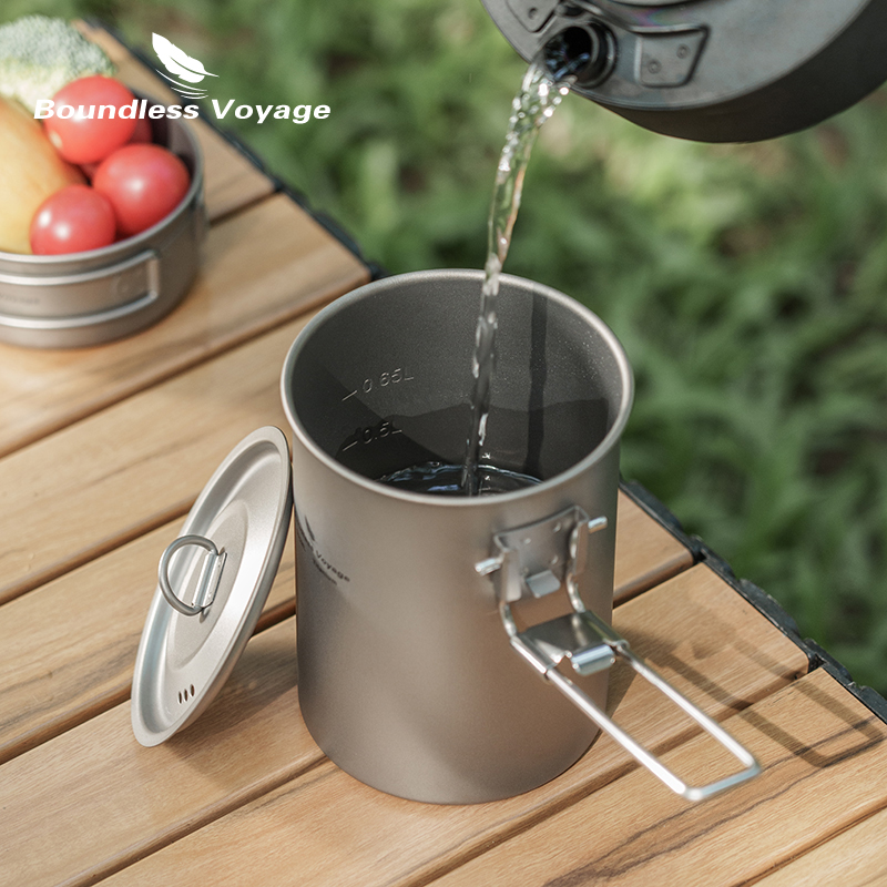 Boundless Voyage 900ml Titaniu - Camping Lightweight Cooking Pot recensie en prijs