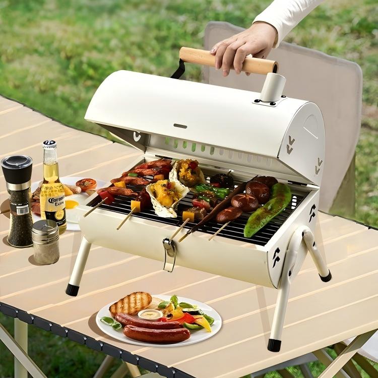 Mini dubbelzijdige BBQ-grill,  - Camping Cooking Ovens recensie en prijs