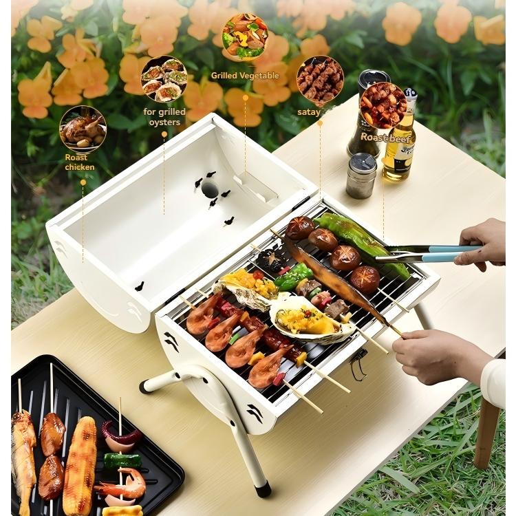Mini dubbelzijdige BBQ-grill,  - Camping Cooking Ovens recensie en prijs