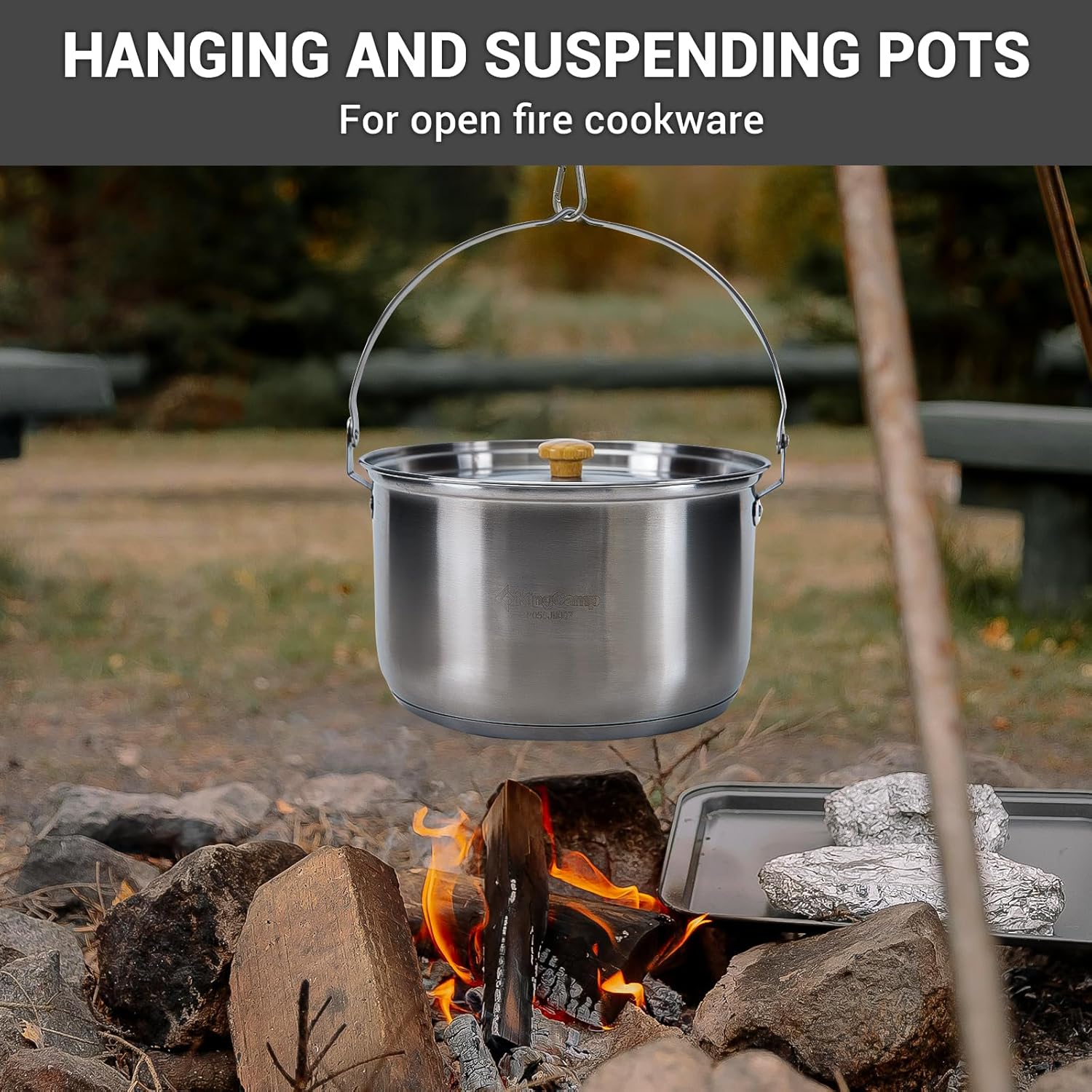 304 RVS Campingkookset - Panne - Camping Cooking Set With Kettle recensie en prijs