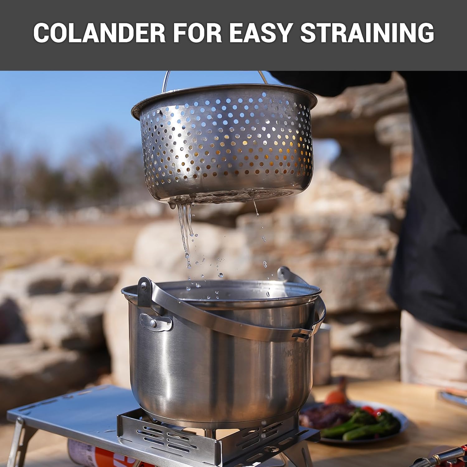 304 RVS Campingkookset - Panne - Camping Cooking Set With Kettle recensie en prijs