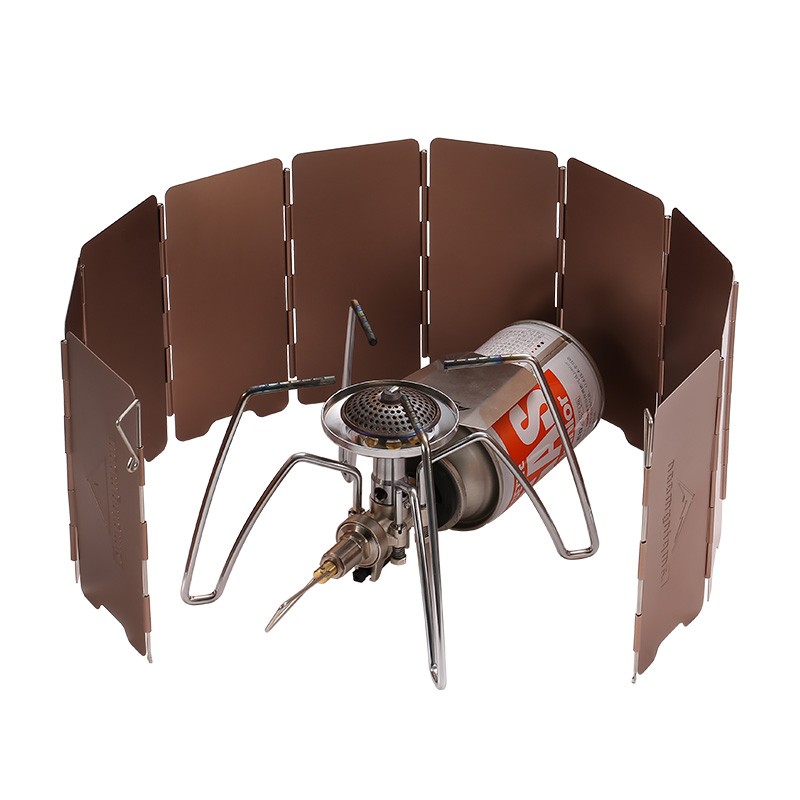 10-platen bronskleurig opvouwb - Camping Cooking Windscreen recensie en prijs