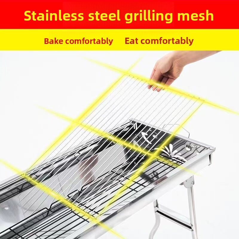 Grote opvouwbare houtskoolbarb - Camping Cooking Meat recensie en prijs