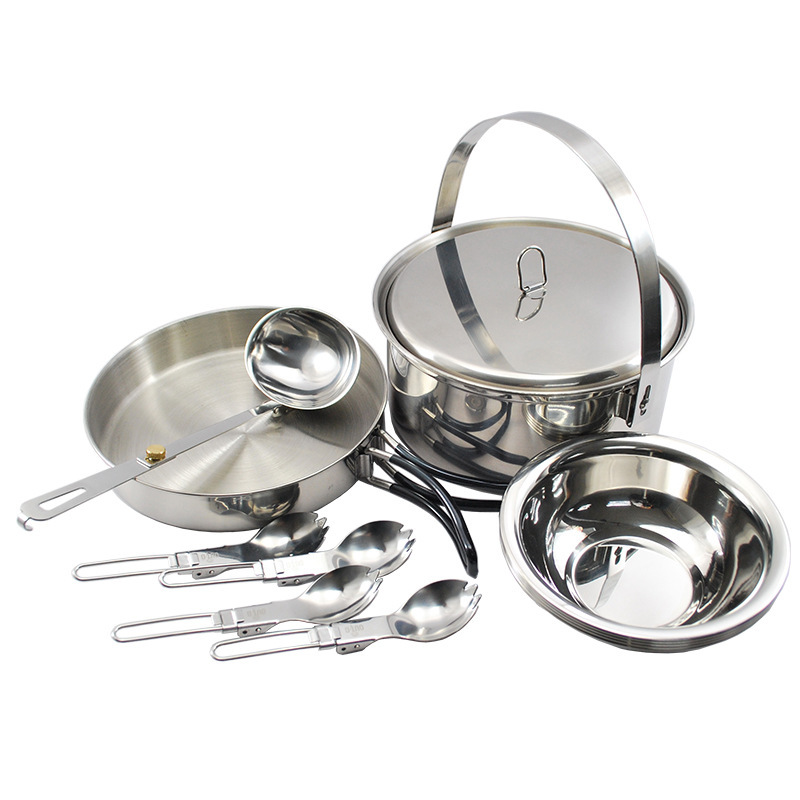 4P roestvrijstalen campingpann - Camp Spork Set recensie en prijs